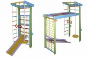 Babygrai 9133 Спортивный уголок Babygrai Трансформер 225см с горкой цветной фото